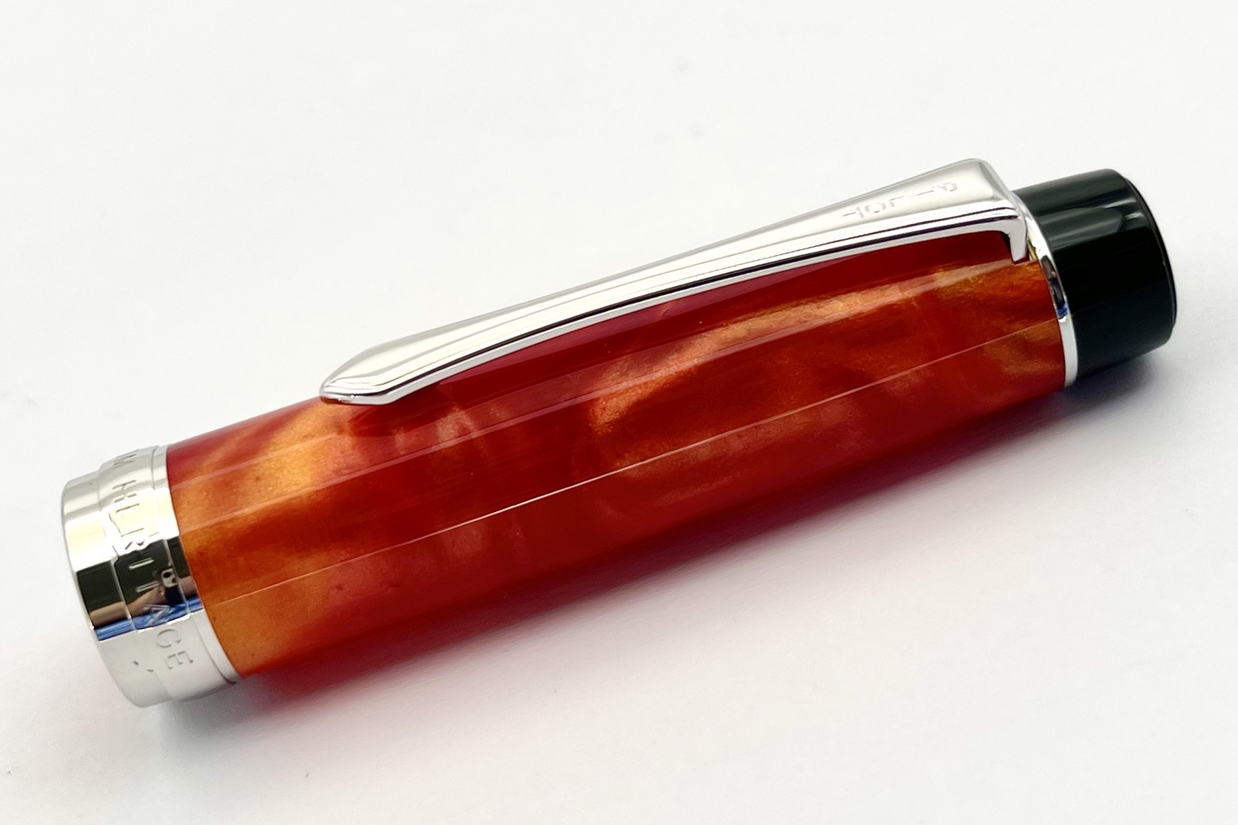 PilotCustomHeritageSpecialEditionMarbleOrangeFountainPen_J